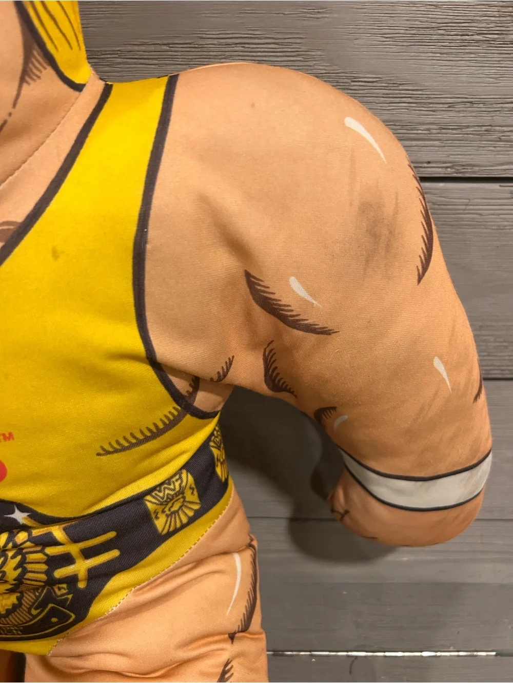 Hulk Rules Vintage Wrestler Plush - Yellow & Red